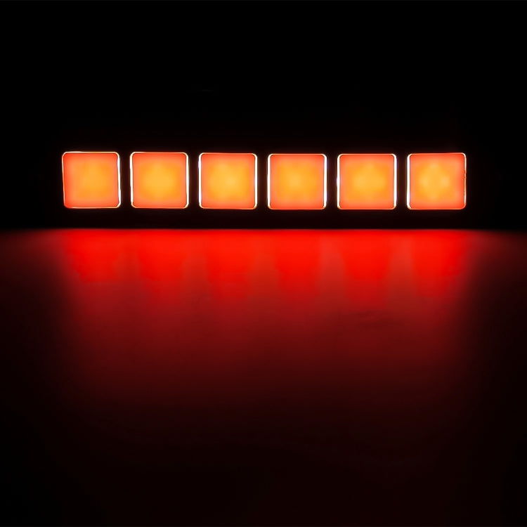 2 PCS DC 12V 7.4W Square Shape LED Daytime Running Lights Lamp COB LEDs