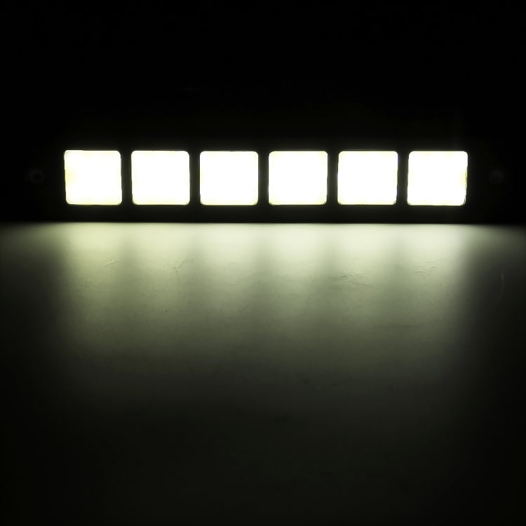 2 PCS DC 12V 7.4W Square Shape LED Daytime Running Lights Lamp COB LEDs