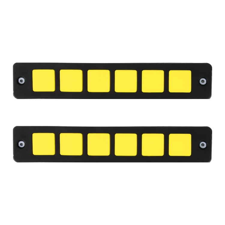 2 PCS DC 12V 7.4W Square Shape LED Daytime Running Lights Lamp COB LEDs