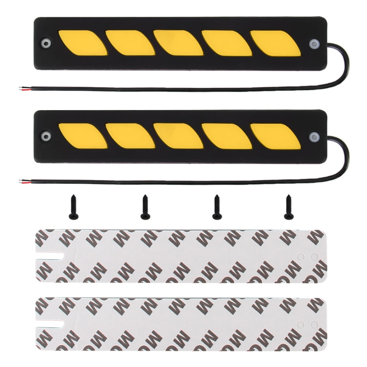 2 PCS DC 12V 7.4W Diamond Shape LED Daytime Running Lights Lamp COB LEDs