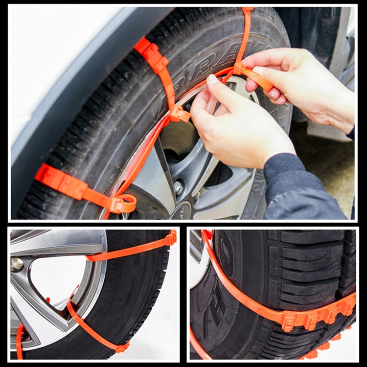 Car Tire Emergency Double Grid Anti-skid Chains Tyre Anti-slip Chains