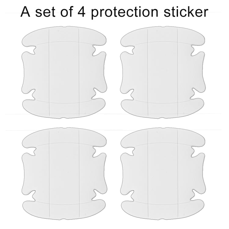 4 PCS Car-Styling Car Door Handle Scratches Resistant Sticker