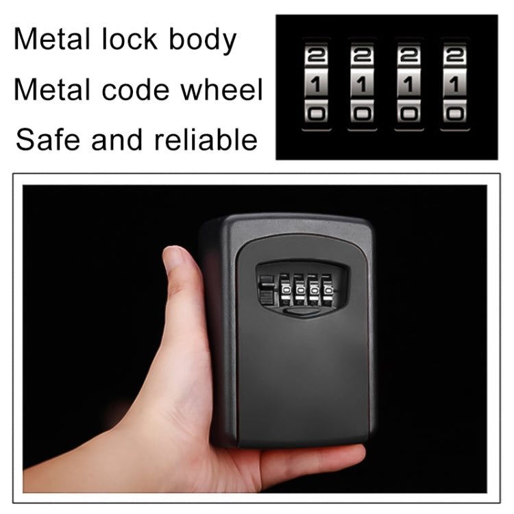 Wall-hanging Key Storage Box with Metal 4-Digit Password Lock