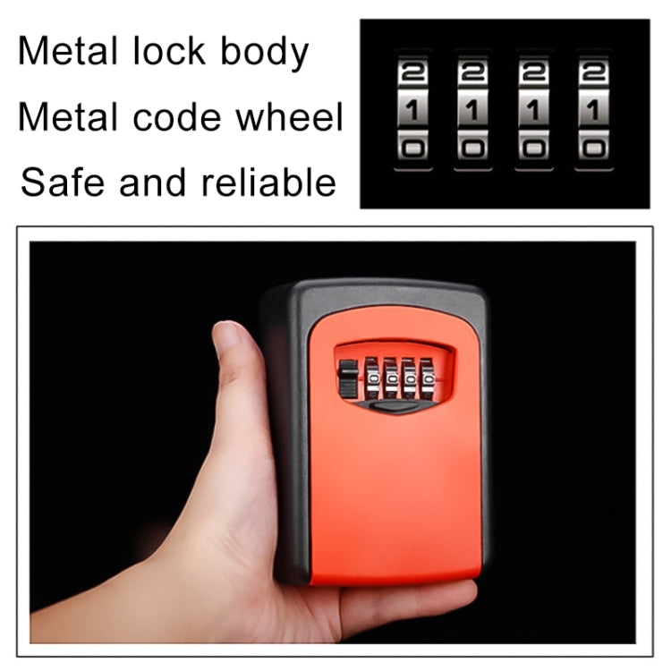 Wall-hanging Key Storage Box with Metal 4-Digit Password Lock