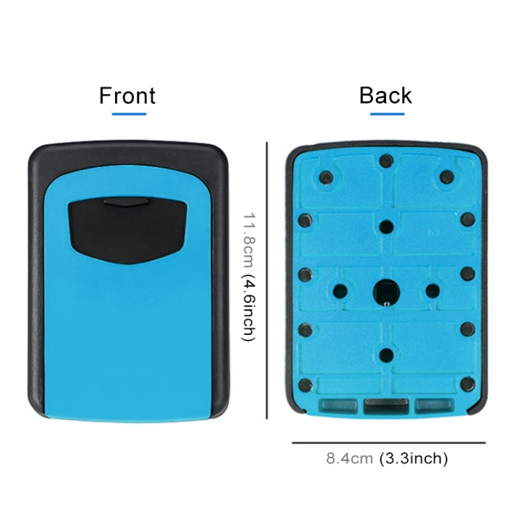 Wall-hanging Key Storage Box with Metal 4-Digit Password Lock