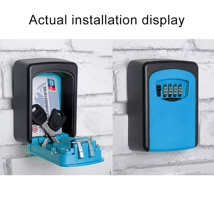 Wall-hanging Key Storage Box with Metal 4-Digit Password Lock