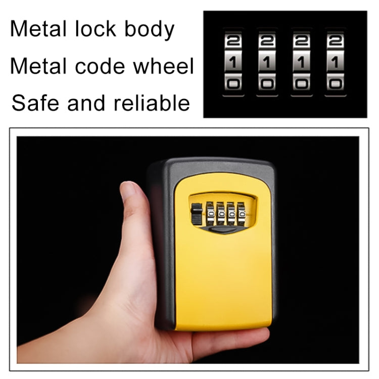 Wall-hanging Key Storage Box with Metal 4-Digit Password Lock