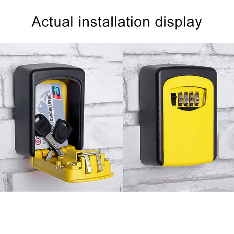 Wall-hanging Key Storage Box with Metal 4-Digit Password Lock