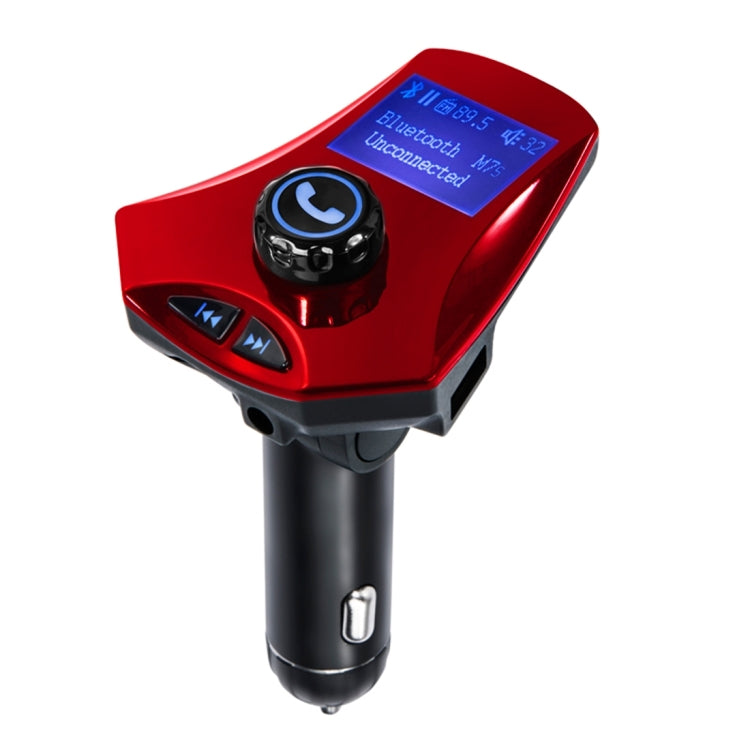 M7S Rotatable Multifunctional Wireless Car Bluetooth FM Transmitter, Support Hands-free Answer Phone & TF Card / AUX / U Disk Music Play & Smartphones USB Charging Function