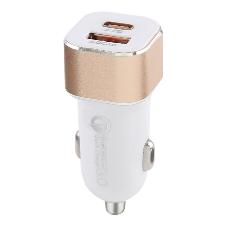 Type-C QC3.0 Dual USB Smart Fast Car Charger