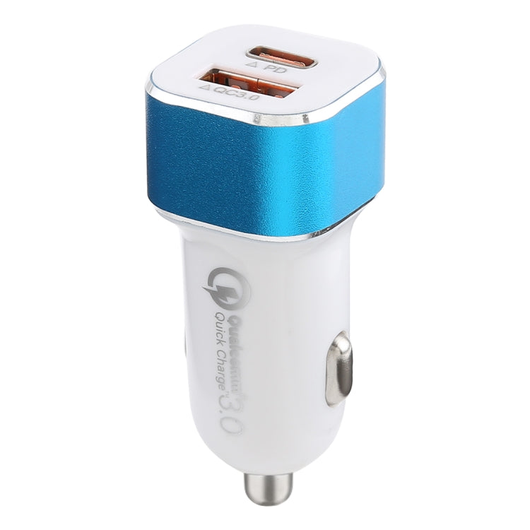 Type-C QC3.0 Dual USB Smart Fast Car Charger