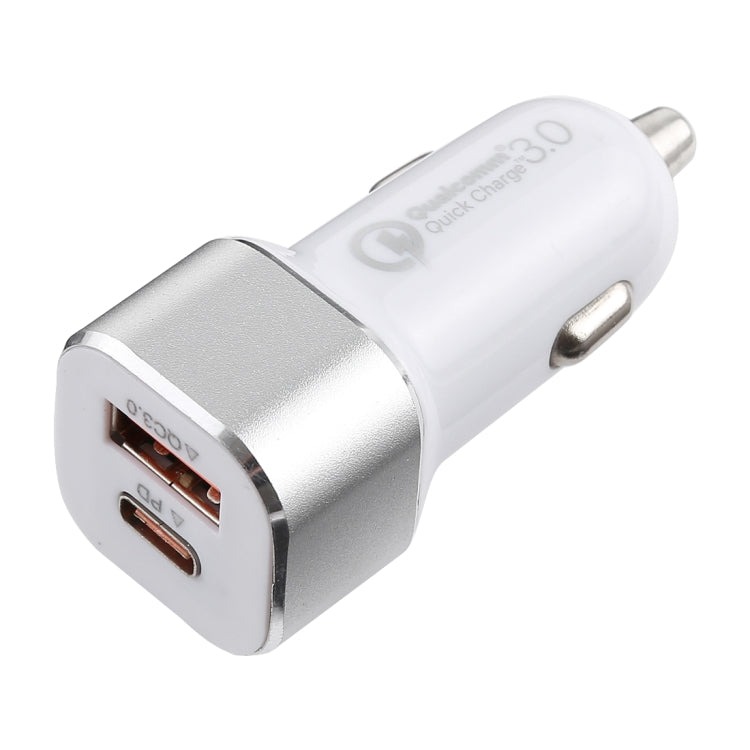 Type-C QC3.0 Dual USB Smart Fast Car Charger