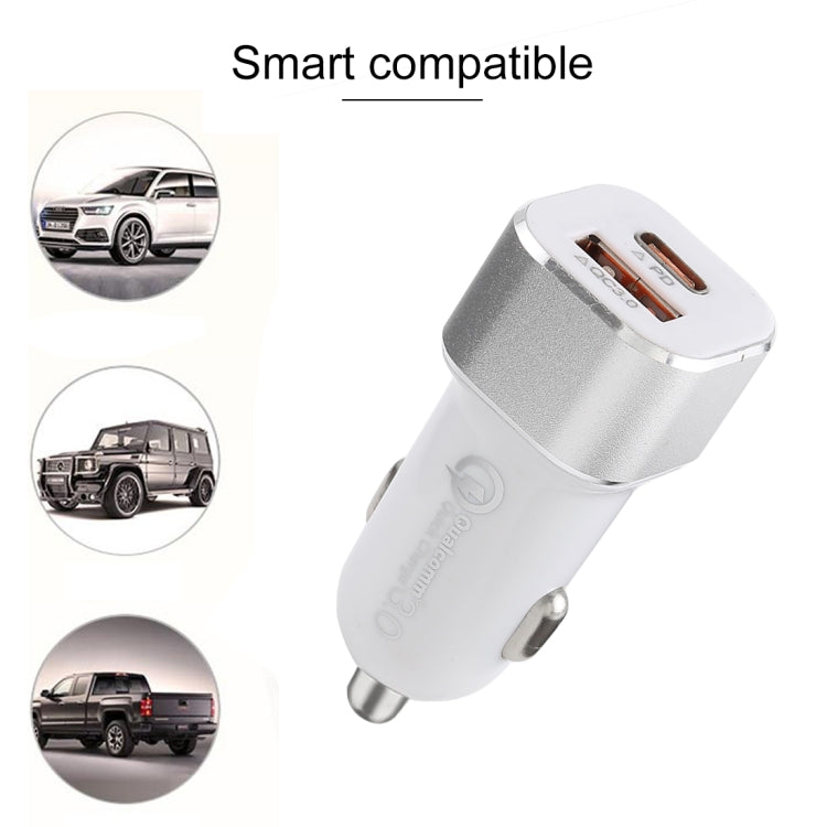 Type-C QC3.0 Dual USB Smart Fast Car Charger