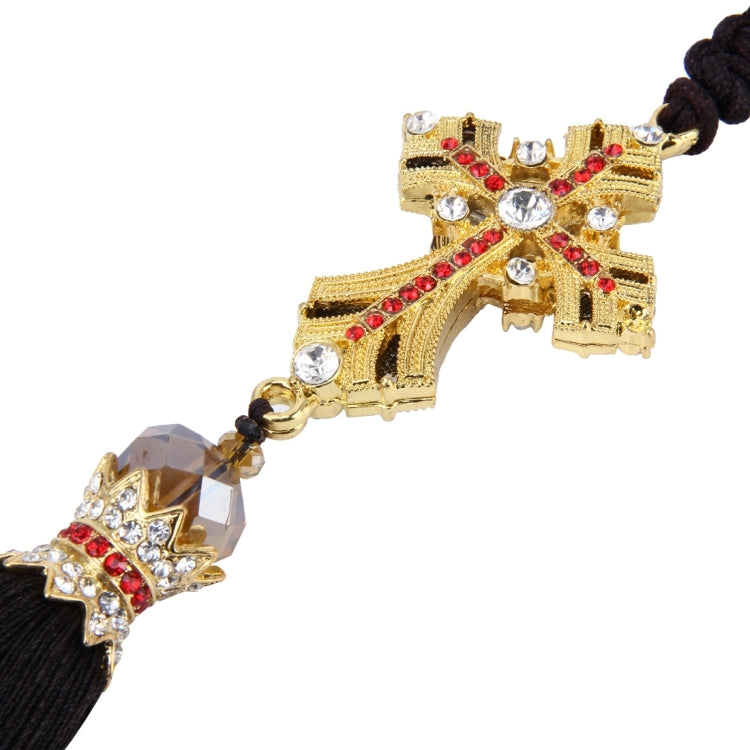 Lovely Ornaments Metal Flower Crystal Style Hanging Decoration For Car And Household