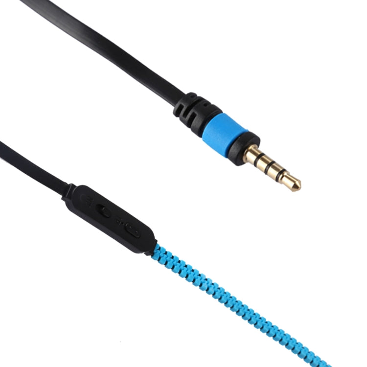 PHW-208 Creative Portable Stereo Music Zipper In-ear Wired Earphones with Mic, Support Hands-free Calls, For iPhone, Samsung, HTC, Huawei, Xiaomi and Other Smart Phones
