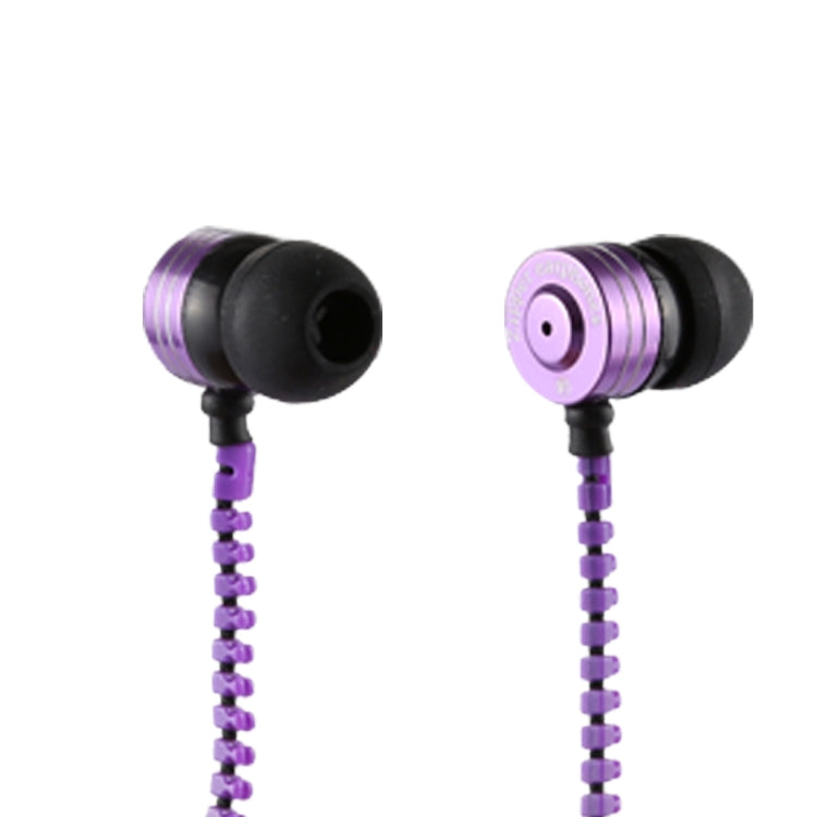 PHW-208 Creative Portable Stereo Music Zipper In-ear Wired Earphones with Mic, Support Hands-free Calls, For iPhone, Samsung, HTC, Huawei, Xiaomi and Other Smart Phones