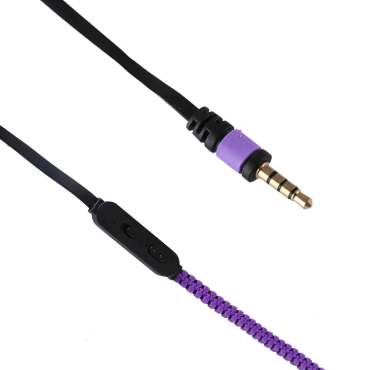 PHW-208 Creative Portable Stereo Music Zipper In-ear Wired Earphones with Mic, Support Hands-free Calls, For iPhone, Samsung, HTC, Huawei, Xiaomi and Other Smart Phones