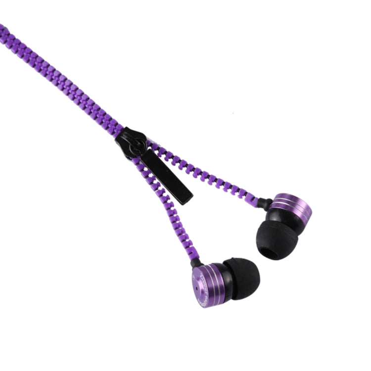 PHW-208 Creative Portable Stereo Music Zipper In-ear Wired Earphones with Mic, Support Hands-free Calls, For iPhone, Samsung, HTC, Huawei, Xiaomi and Other Smart Phones