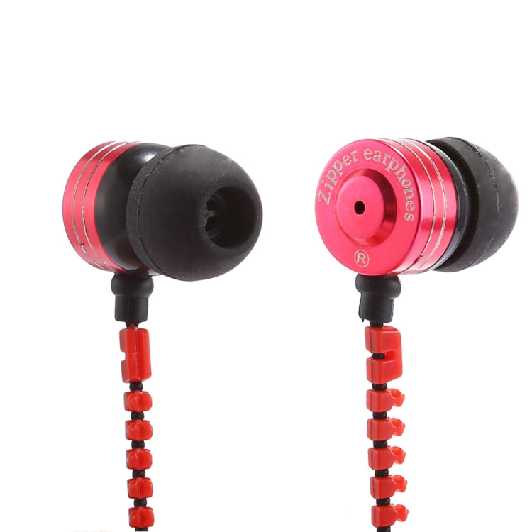 PHW-208 Creative Portable Stereo Music Zipper In-ear Wired Earphones with Mic, Support Hands-free Calls, For iPhone, Samsung, HTC, Huawei, Xiaomi and Other Smart Phones