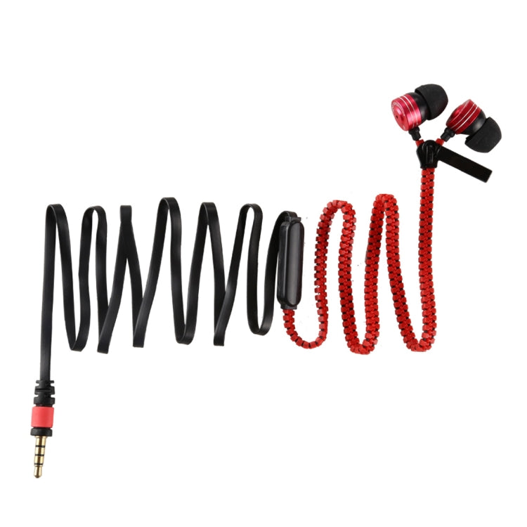 PHW-208 Creative Portable Stereo Music Zipper In-ear Wired Earphones with Mic, Support Hands-free Calls, For iPhone, Samsung, HTC, Huawei, Xiaomi and Other Smart Phones