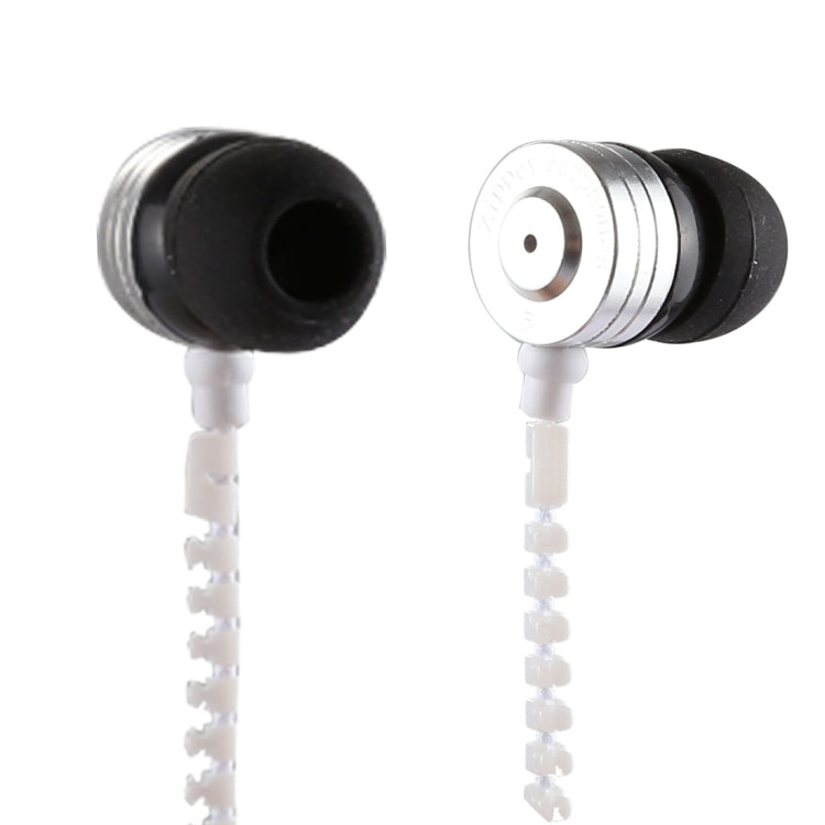 PHW-208 Creative Portable Stereo Music Zipper In-ear Wired Earphones with Mic, Support Hands-free Calls, For iPhone, Samsung, HTC, Huawei, Xiaomi and Other Smart Phones