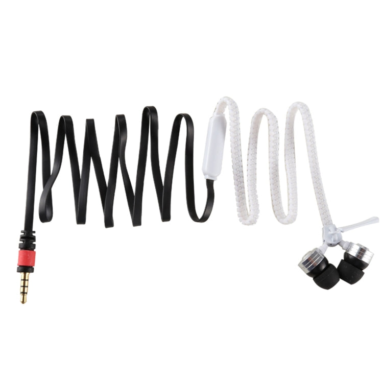 PHW-208 Creative Portable Stereo Music Zipper In-ear Wired Earphones with Mic, Support Hands-free Calls, For iPhone, Samsung, HTC, Huawei, Xiaomi and Other Smart Phones