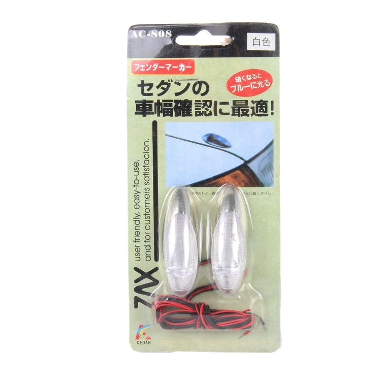 2PCS CEDAR AC-808 1W Clearance Lightï¼Œ DC 12V(White Light)