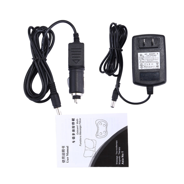 FP-8018 Multifunctional Portable Onboard 4 Heated Rollers Car Home Massage Pillow, Size: 30 x 18.5 x 8 cm