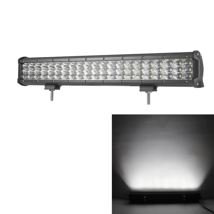 DC 10-30V 252W 25200LM 6000K Waterproof IP68 Vehicle Car Boat Marine External Work Lights Emergency Lights Adjustable 60 Degree Flood Light LED Car Bulbs with 63 Intense CREE Lights (White Light)