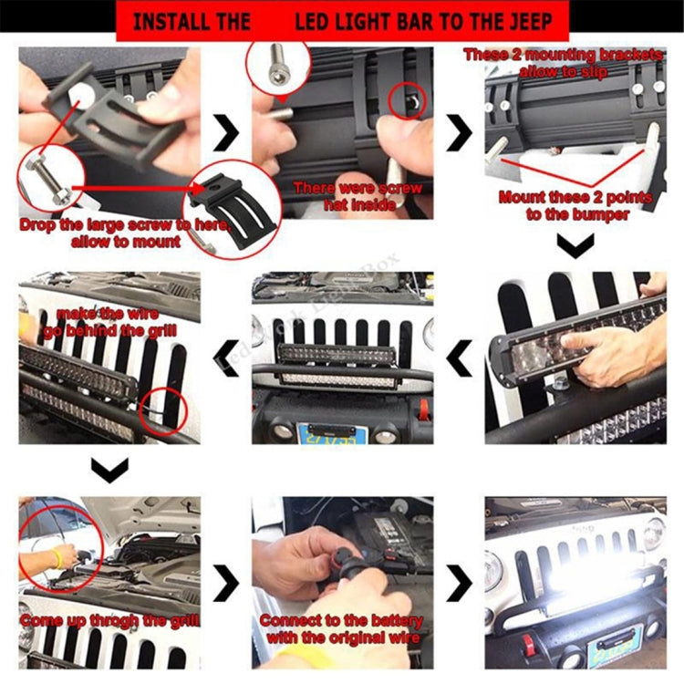 DC 10-30V 252W 25200LM 6000K Waterproof IP68 Vehicle Car Boat Marine External Work Lights Emergency Lights Adjustable 30 Degree Spot Light LED Car Bulbs with 63 Intense CREE Lights (White Light)