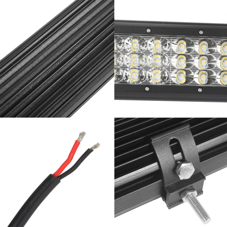 DC 10-30V 288W 28800LM 6000K Waterproof IP68 Vehicle Car Boat Marine External Work Lights Emergency Lights Adjustable 30 Degree Spot/60 Degree Flood Light LED Car Bulbs with 72 Intense CREE Lights (White Light)