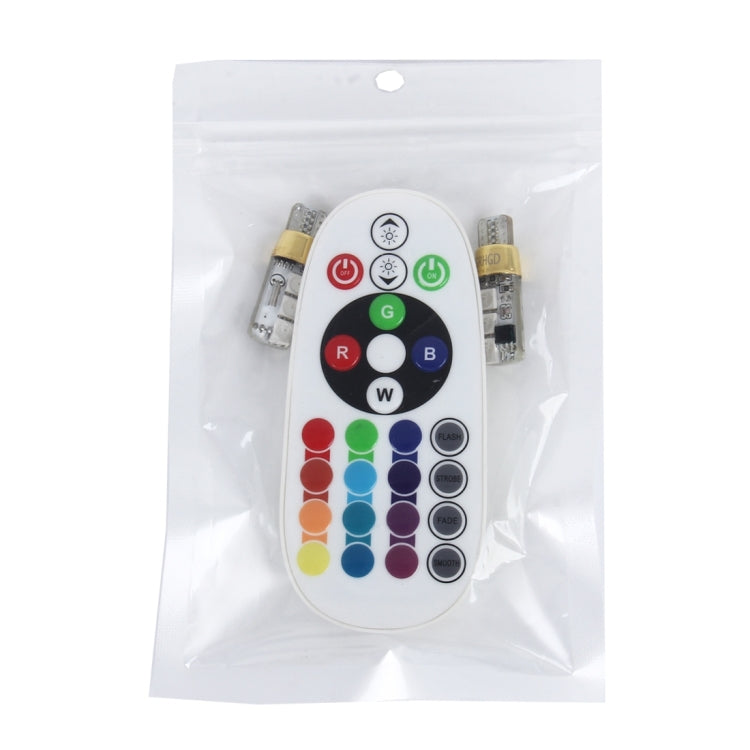 2 PCS 3W Auto Flash Strobe Fade Smooth Remote Controlled Colorful LED Clearance Decorative Light with 6 SMD-5050 LED, DC 12V