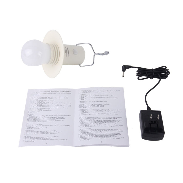 WEL-641 Portable Emergency Waterproof 4W LED Charger Drop Light with 4000mAh Lithium Battery