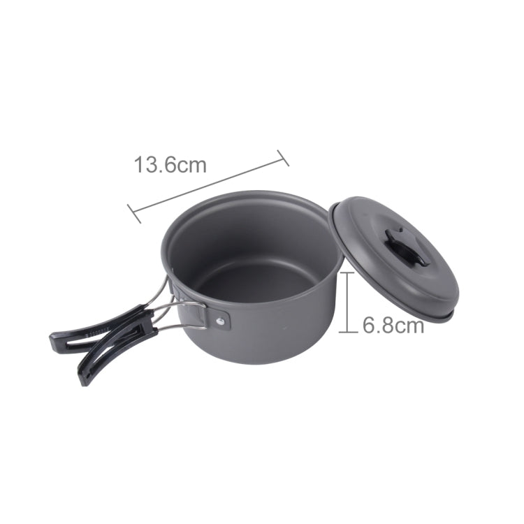 DS-300 Outdoor Camping Ultra Light Weight 9 Piece Cookware Stackable Set