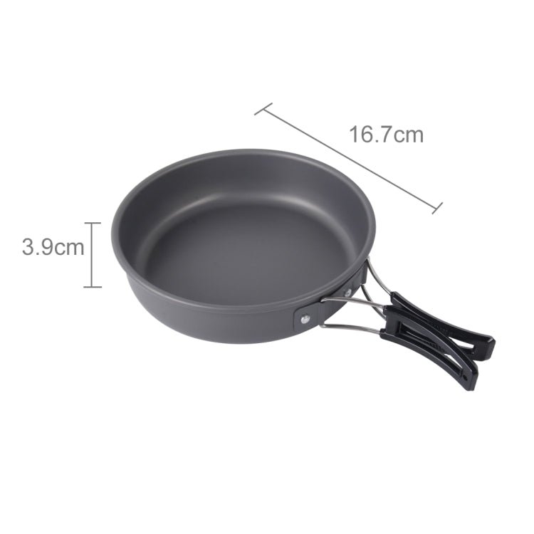 DS-300 Outdoor Camping Ultra Light Weight 9 Piece Cookware Stackable Set