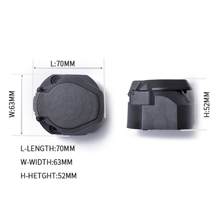 12V 7Pin Car Plug Socket Wiring Connector Adapter Car Plug Socket for Trailer /  Truck / Bus, EU Plug