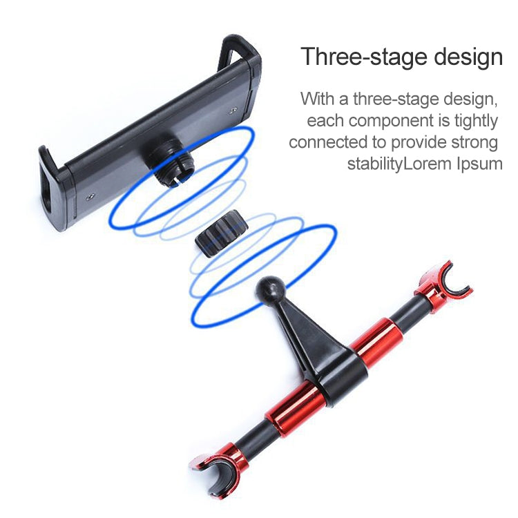 360 Degree Rotating Snap-on Rear Seat Car Phone Holder for 4-11 inch Mobile Phones / Tablets