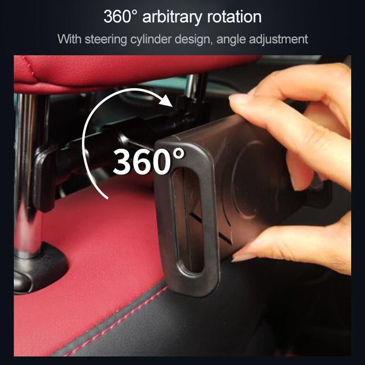 360 Degree Rotating Snap-on Rear Seat Car Phone Holder for 4-11 inch Mobile Phones / Tablets