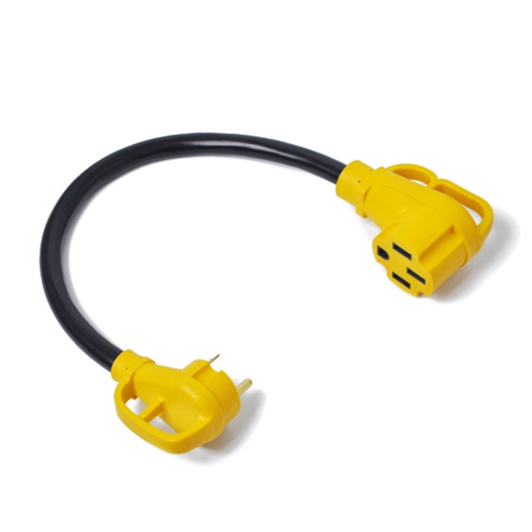 125V 30A Male to 50A Female Plug RV Boat Marine Adapter, Cable Length: 60cm
