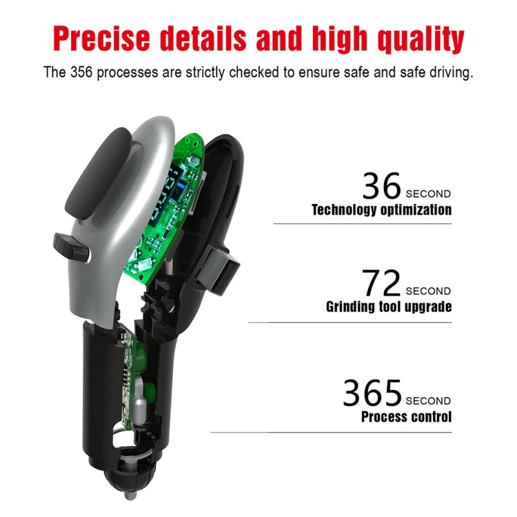 G96 LED Screen Wireless Bluetooth FM Transmitter MP3 Music Player Car Kit Charger, with Handsfree, Dual USB Charging Port, A2DP Function, Support TF Card & U Disk