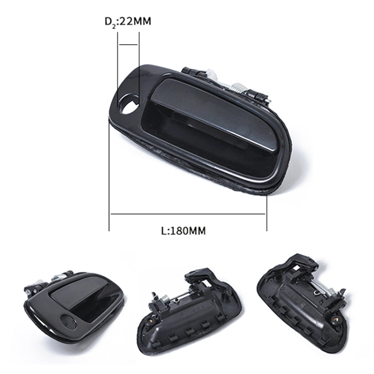 4PCS Car Door Handle Door Buckle Set for Toyota Corolla
