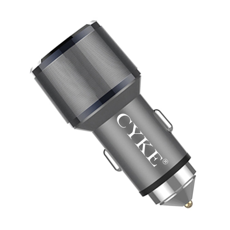 CYKE C11 30W QC 3.0 2.4A Dual USB Aluminum Alloy Car Charger