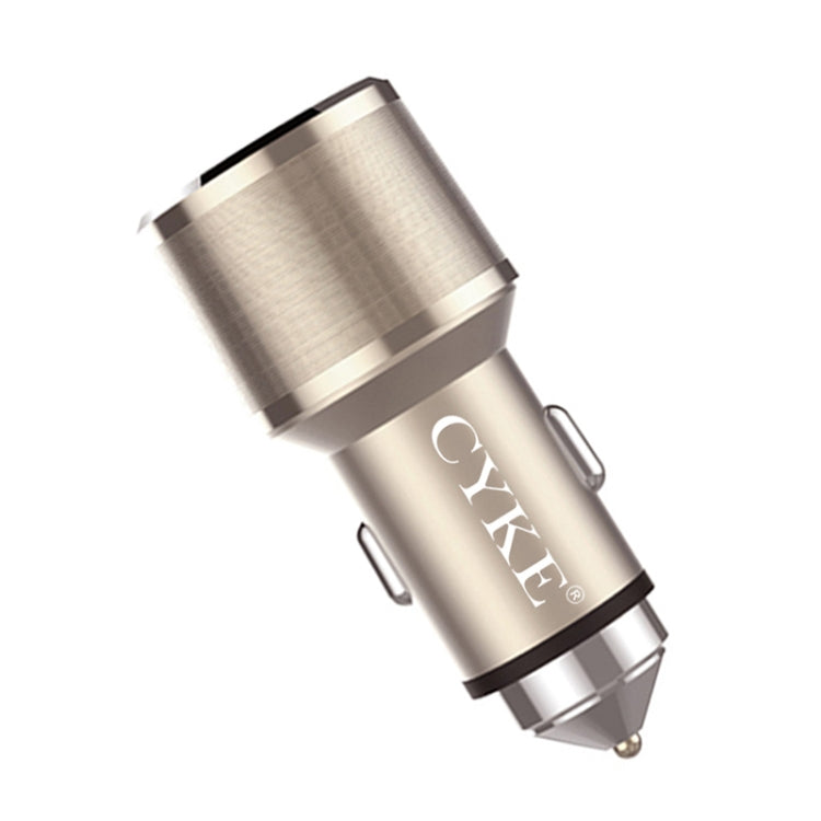 CYKE C11 30W QC 3.0 2.4A Dual USB Aluminum Alloy Car Charger