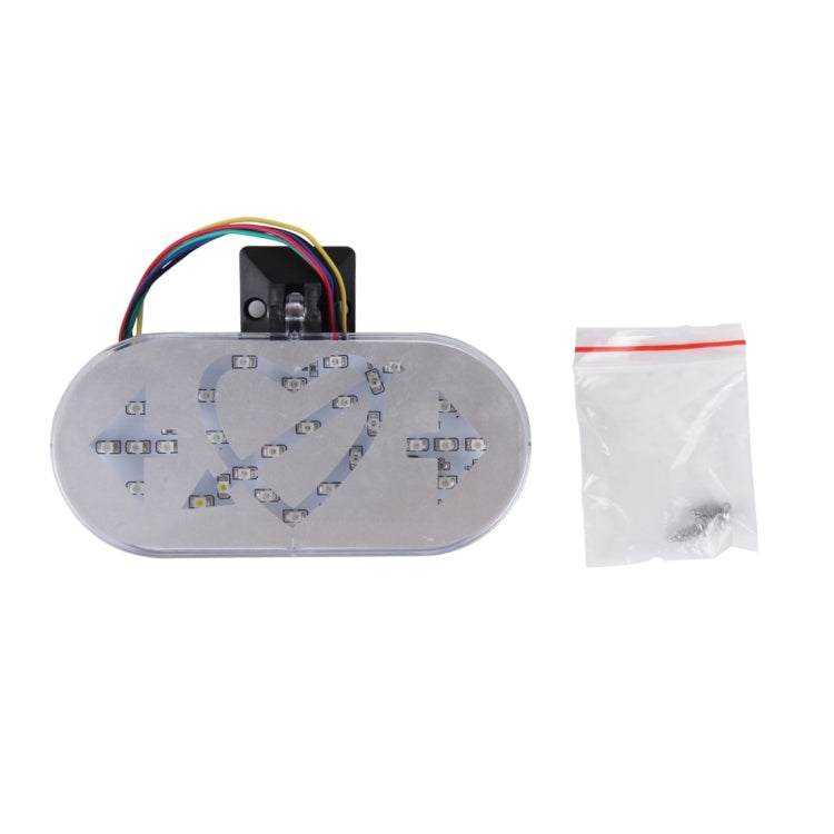 HY-1530 4W 28 SMD-2835-LEDs Colorful Flashing Strobe Brake Light Turning Light, DC 12V