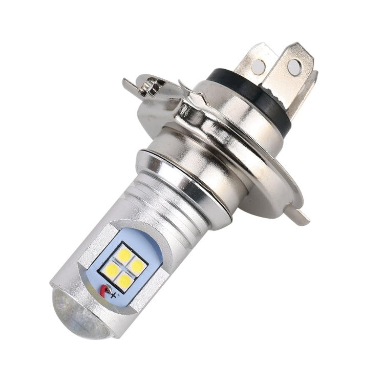 2 PCS H4 6W(H) 1.5W(L) 600LM 6000K Car Auto Fog Light 12LEDs SMD-3030 Lamps, DC 12V-24V(White Light)