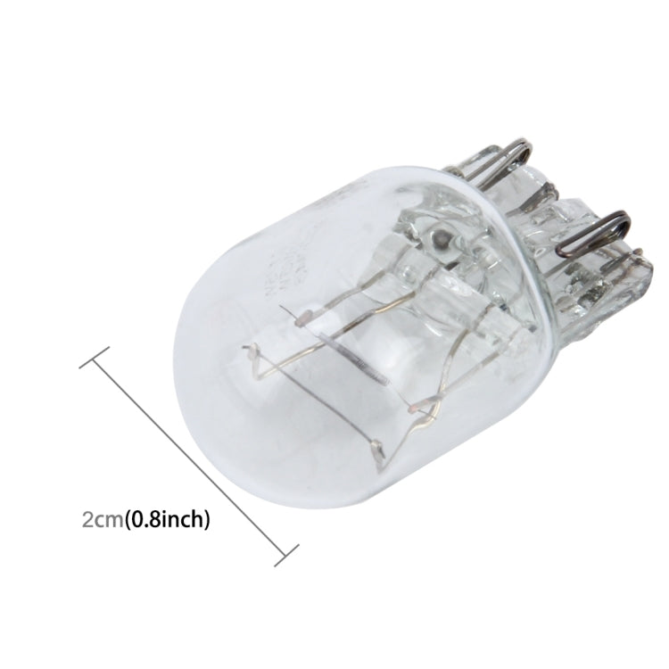 10 PCS 7443 3W Car Turn Light with Glass Shell, DC 12V (Warm White)