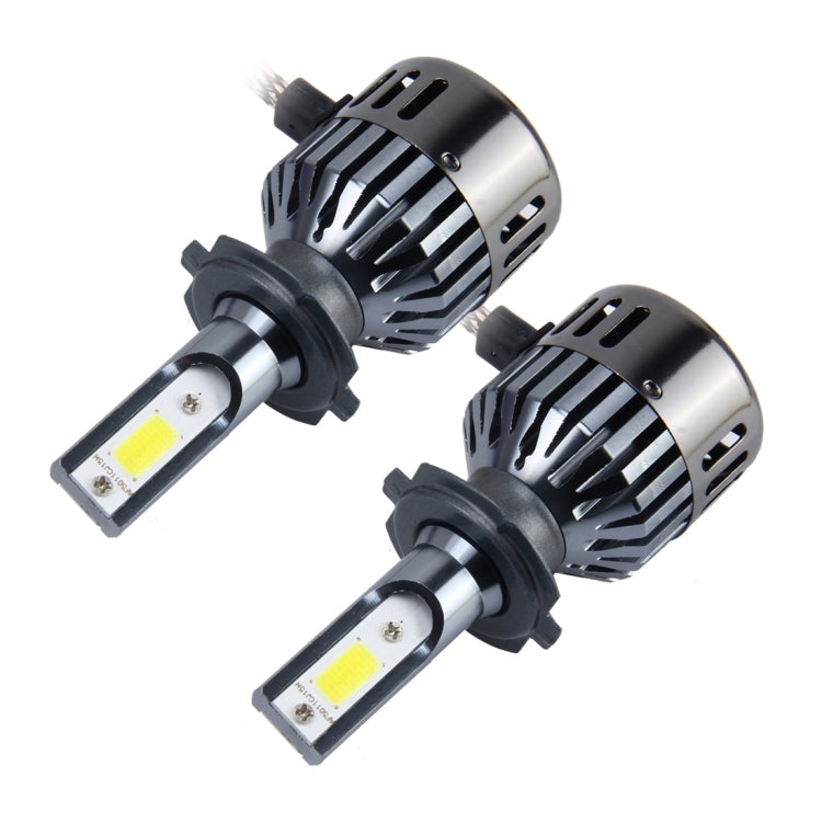 2 PCS  H7 32W 2800 LM 6000K Car Auto LED Headlight with 2 COB LED Lamps And Dustproof Cover, DC 9-18V(White Light)