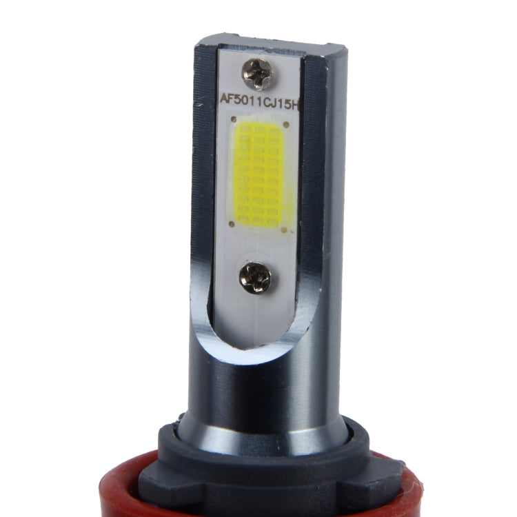 2 PCS H8/H11 32W 2800 LM 6000K Car Auto LED Headlight with 2 COB LED Lamps, DC 9-18V(White Light)