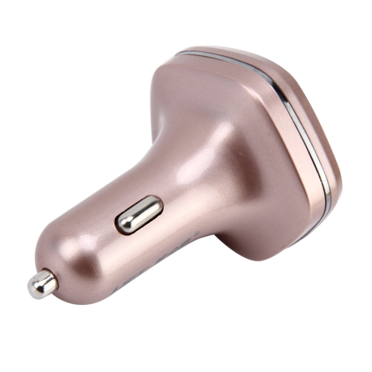HSC HSC-103 12-24V Car Charger Dual USB Adapter with Voltage Monitoring Wireless Bluetooth MP3 2.4A Output Car Cigarette Lighter