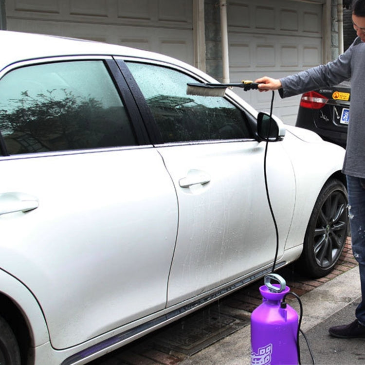 11L Portable Multi-function Car Auto Wash Brush Washing Machine with High-pressure Retractable Long Handle Water Flow Switch and Bottle
